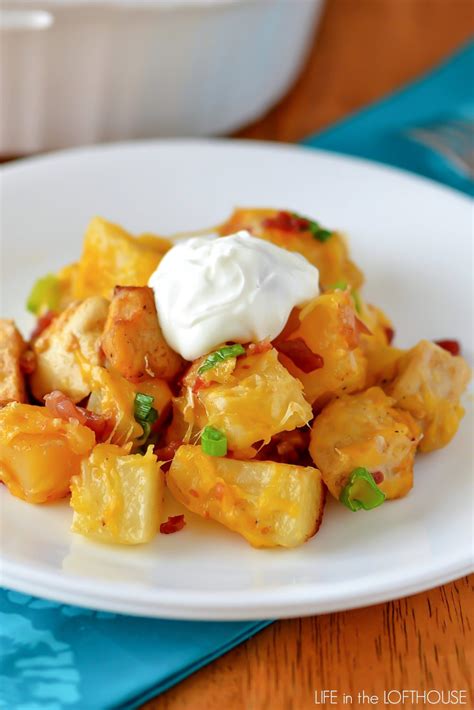 Loaded Chicken And Potato Casserole