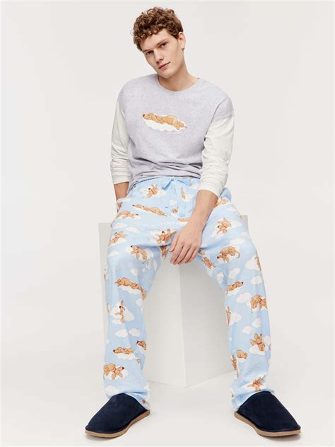 Penny On A Cloud Bamboo Flannelette Pj Pant Multi Peter Alexander Online