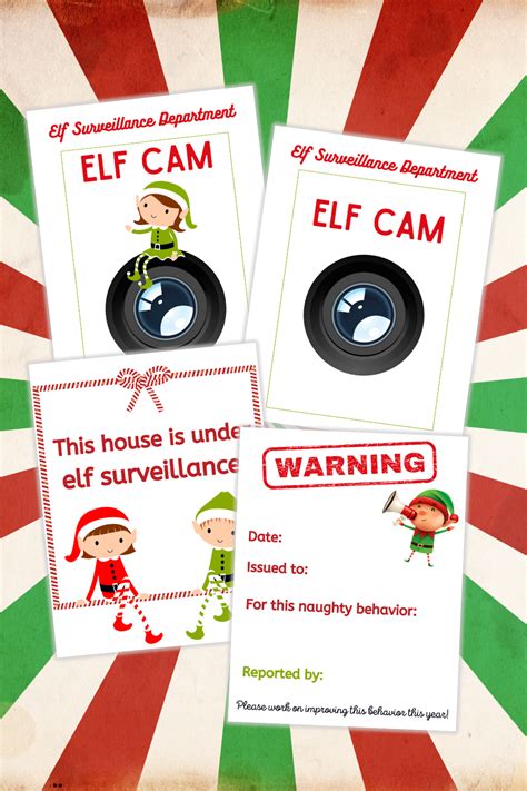 Free Printable Elf Surveillance Letter Mom Wife Busy Life