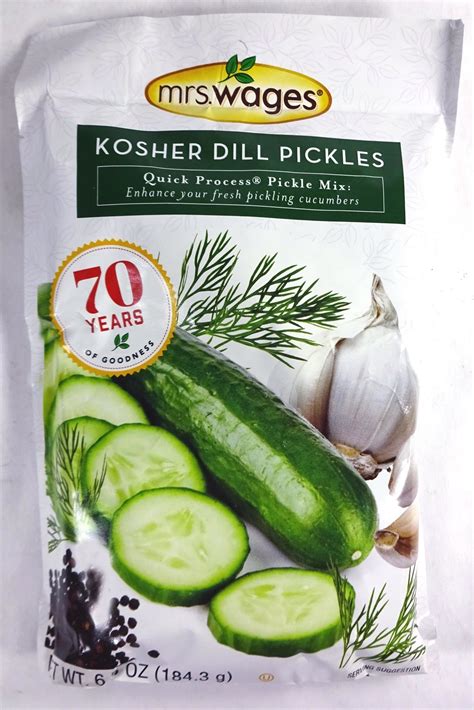 Mrs Wages Kosher Dill Pickles Mix Quick Process 65 Oz Canning Supplies