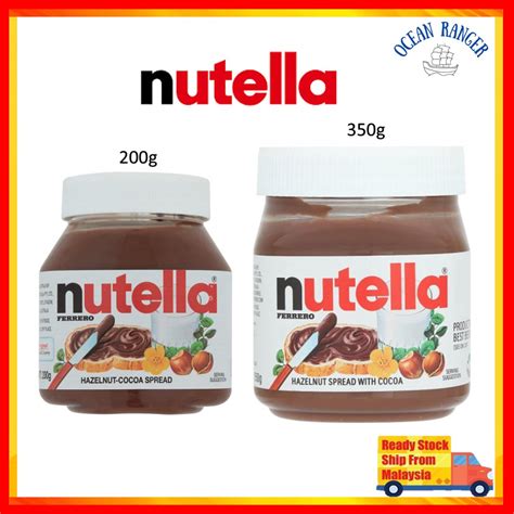 Nutella Ferrero Hazelnut Cocoa Spread 200g And 350g Shopee Malaysia