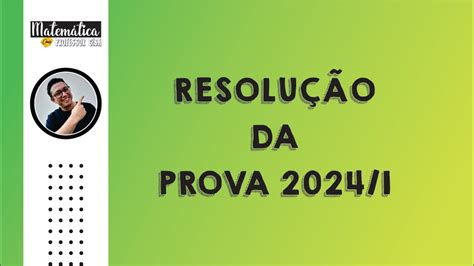 Resolução da prova do IFSC 20241 YouTube