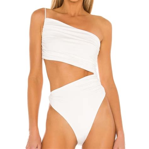 Superdown Tops Superdown Veronica Cut Out Bodysuit In White Poshmark