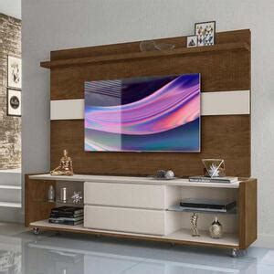 Rack Painel Muse Para Tv De Pol Malbec Off White Leroy Merlin