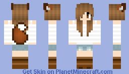 cute fox girl Minecraft Skin