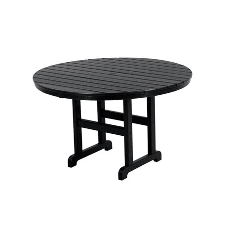 Arlington House Glenbrook Black 42 In Round Mesh Patio Dining Table