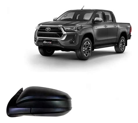 Espejo Izquierdo Toyota Hilux Revo 2016 2019 Electrico Negro Cuotas