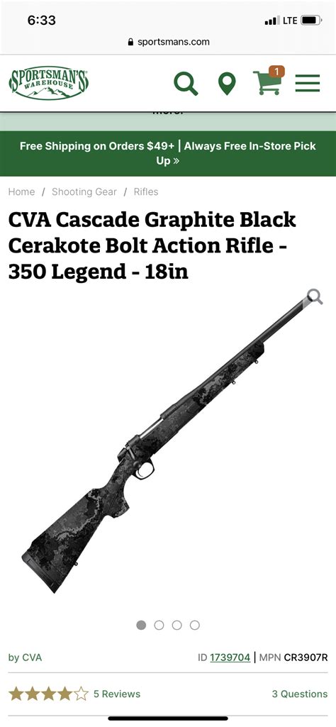 Cva Cascade 350 Legend Arkansas Hunting