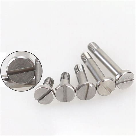 M4 M5 Slotted Cheese Head Shoulder Screw Stainless Steel Half Tooth