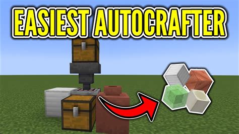 EASIEST AUTO CRAFTER Minecraft 1 21 Snapshot 23w42a YouTube