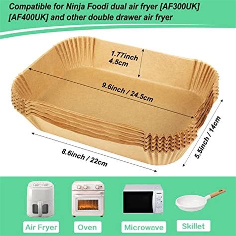 Yql Air Fryer Disposable Paper Liner For Ninja Dual Pcs Air Fryer