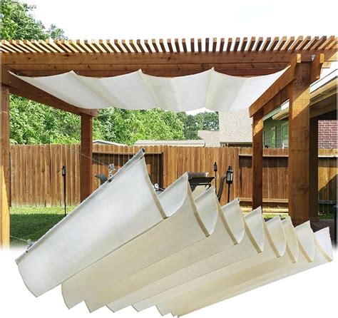 Amazon Lxbamkea Retractable Wave Shade Cover Outdoor Garden Deck