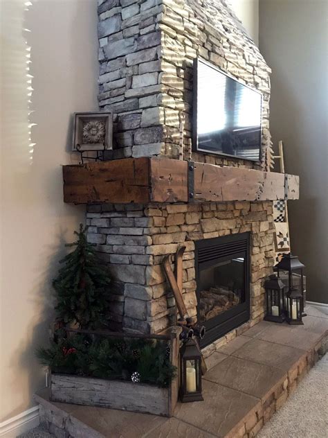 Wrap Around Fireplace Mantel Custom Made And Custom Stain Herriman