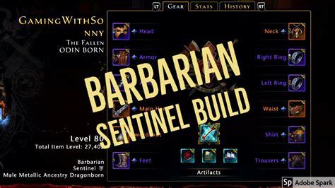 Neverwinter Barbarian Tank Build Mod Youtube