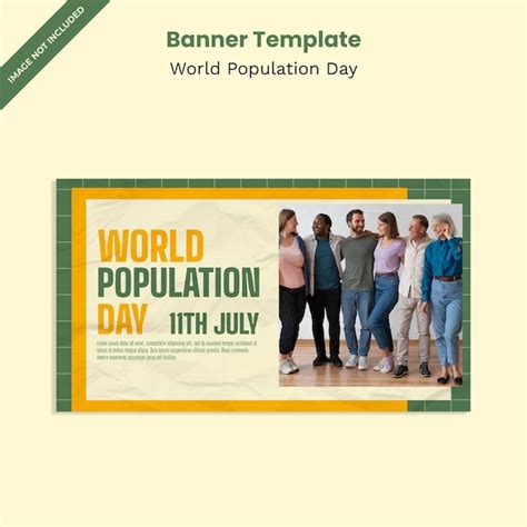 Premium PSD World Population Day Banner Template