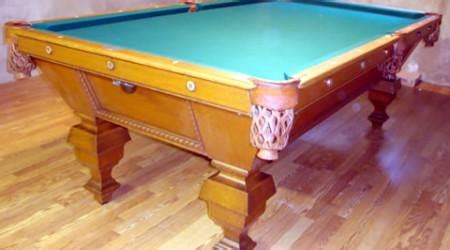 The Universal: restored antique pool table for sale