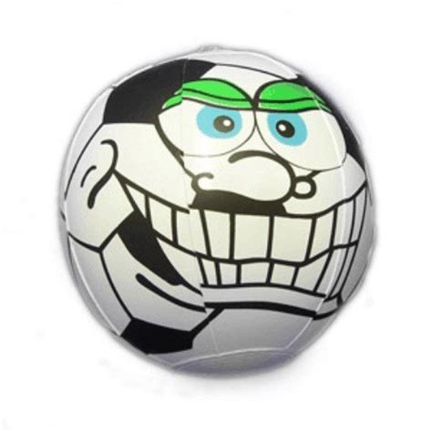 14″ Crazy Face Inflatable Soccer Ball | Soccer Stuff & More