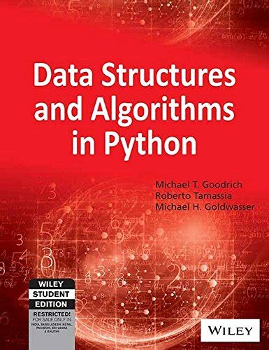 Data Structures And Algorithms In Python Michael T Goodrich Roberto Tamassia Michael H