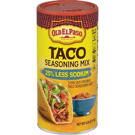 Less Sodium Taco Seasoning Mix Old El Paso