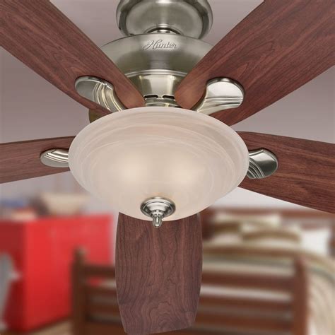 Hunter 60 In Regalia Brushed Nickel Ceiling Fan With Light Kit Ceiling Light Ideas