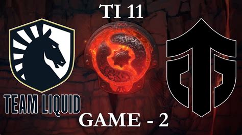 Team Liquid Vs Entity Game 2 TI 11 MAIN EVENT Day 3 THE