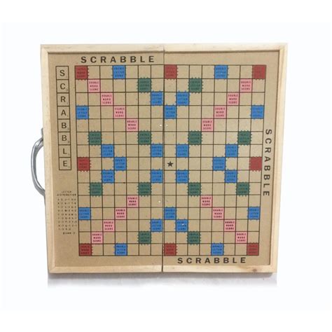 WOODEN SCRABBLE BOARD GAMES (NATURAL WOOD) | Shopee Philippines