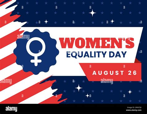 Womens Equality Day In United States Vector Illustration On August 26