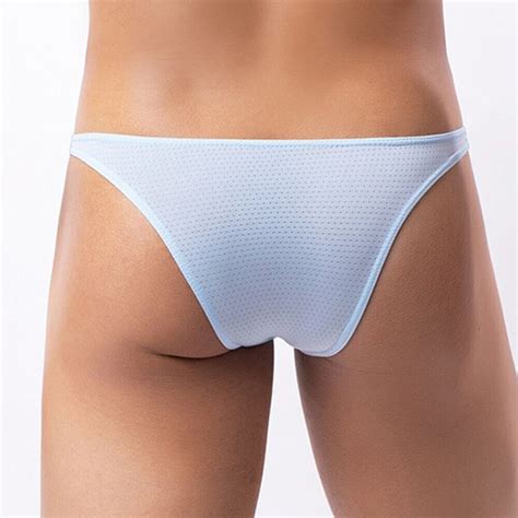 X Sexy Mens Nylon Briefs Cool Ice Silk Low Rise Underwear Bikini Pouch