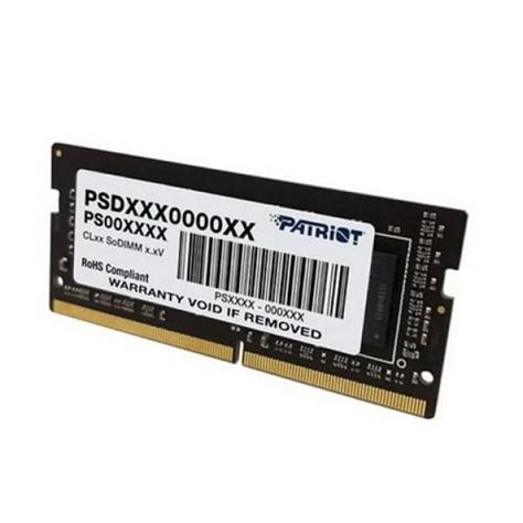 SO DIMM 4GB 2666 DDR4 Patriot Signature Line PSD44G266681S фото