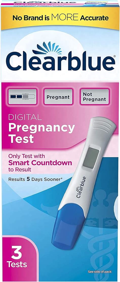 Clearblue Digital Pregnancy Test With Smart Countdown Count Amazon