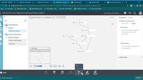 Experiments Microsoft Azure Machine Learning Studio Classic Youtube