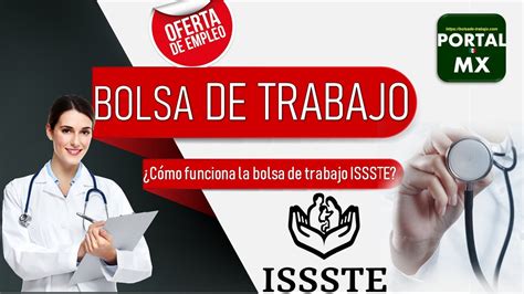 Bolsa De Trabajo ISSSTE 2022 2023 POSTUALATE Requisitos BENEFICIOS