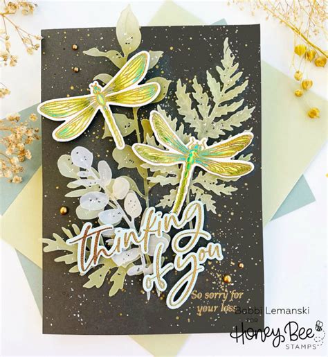 Honey Bee Stamps Lovely Layers Greenery Honey Cuts Dies 689107950236