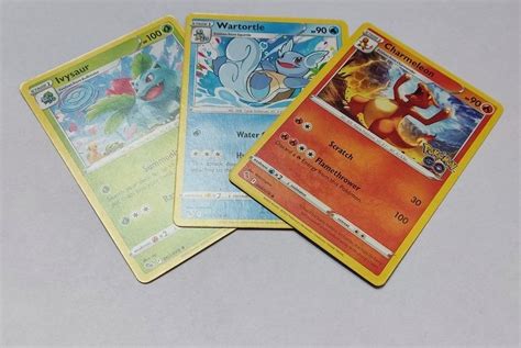 Pokémon set Ivysaur Wartortle Charmeleon Pokemon Go Aukro