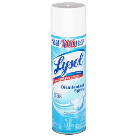 Save on Lysol Crisp Linen Disinfectant Spray Aerosol Order Online ...