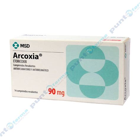 Arcoxia Etoricoxib Mg Caja De Comprimidos Recubiertos Punto Farma