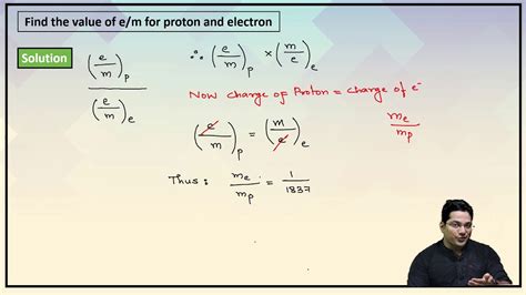 Numericals On Charge Mass Ratio For Electron Youtube