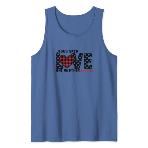 Christian Love One Another John 13 34 Jesus Plus Size Tank Top Sold By