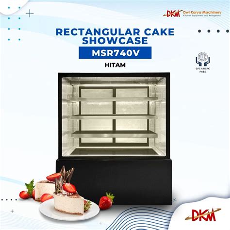 Jual GEA RECTANGULAR CAKE SHOWCASE BLACK MSR740V Shopee Indonesia