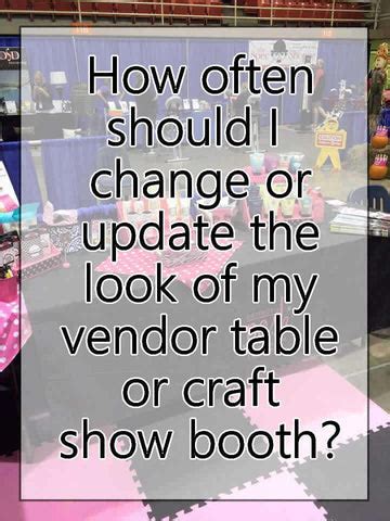 How often should I change or update my vendor table display? – Stack ...