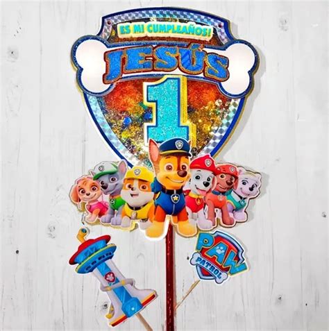 Topper Para Tortas Paw Patrol Minitoppers Personalizados En Venta En