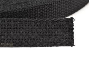 Regular Weight Cotton Webbing 1 Inch Wide Black Sold In By The Yard