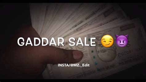 Gaddar Sale Bad Boy Attitude Shayari Status Money Power Status