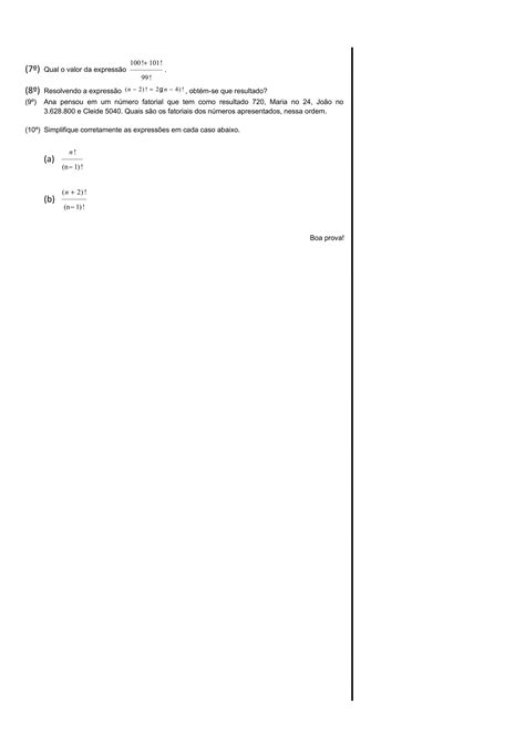 ANÁLISE COMBINATÓRIA PROBABILIDADE EXERCÍCIO AVALIATIVO 3º ANO ENSINO