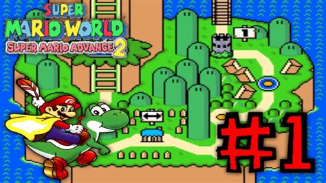 Lets Play Super Mario Advance 2 World 1 Yoshis Island Youtube