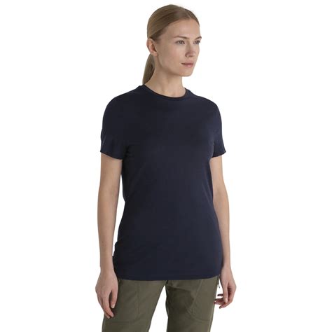 Icebreaker Merino 150 Tech Lite Iii Short Sleeve Tee Women Midnight Navy