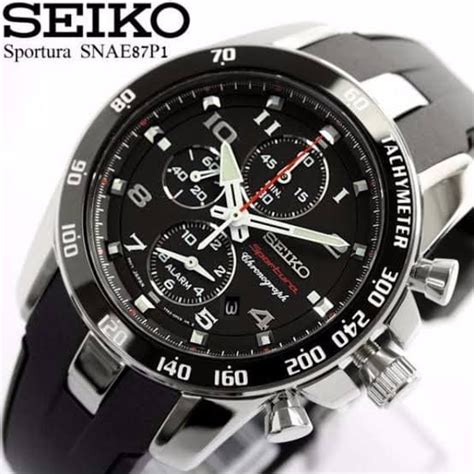 Jual Jam Tangan Pria Seiko Sportura Chronograph Snae Snae P