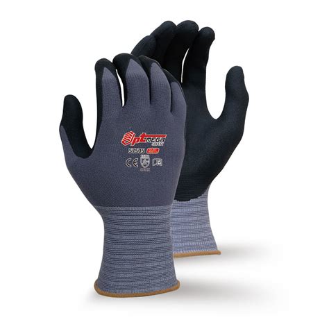 Close Fitting Gauge Nylon Spandex Knitted Work Glove With A Washed