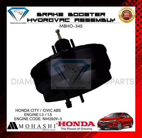 Brake Booster Hydrovac Assembly Honda City Civic Abs Engine