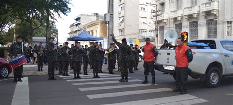 7º RC Mec participa da chegada do Fogo Simbólico Jornal A Plateia